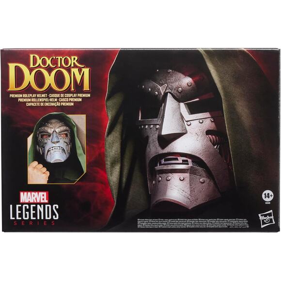 Marvel Legends Doctor Doom Helmet Adult Gray Roleplay Collectible Mask Gear - Picture 3 of 9